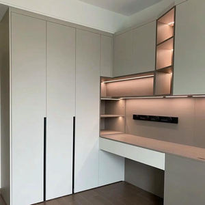 Kit bibliothèque d'angle en aluminium de style moderne <span class=keywords><strong>avec</strong></span> porte dissimulée, compatible <span class=keywords><strong>avec</strong></span> <span class=keywords><strong>lit</strong></span> Murphy, pour bureau à domicile ou chambre, plus de 10 <span class=keywords><strong>étagère</strong></span>s - Product Image 6