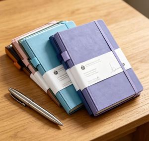 A5 Hardcover New Personalized <b>Notebooks</b> Productivity Paper Blanks <b>Diary</b> <b>Notebook</b> with Colourful Strap - Product Image 5
