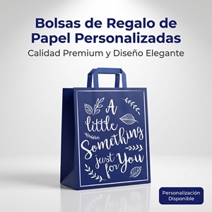 Sacs cadeaux de Noël haut de gamme avec imprimé houx, design minimaliste pour les boutiques et les commerces de détail - Product Image 1