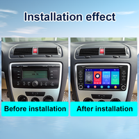 LELV Android 14 Car DVD Player GPS Stereo pour Skoda Octavia 2 A5 2004-2013 DSP Carplay 4G 8Core HeadUnit Multimedia Autos