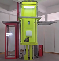 Ascenseur en verre à capsule de couleur personnalisable, conçu pour les petits espaces
