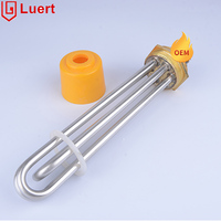 Équipement de chauffage électrique industriel en acier inoxydable, thermoplongeur tubulaire