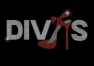 Diamantes de imitación Reina Cumpleaños <span class=keywords><strong>Diva</strong></span> Sneaker Hierro en parche Hot Fix Bling Crystal Motif Diamond Decal Prensa de calor Plantilla de diamantes de imitación - Product Image 3