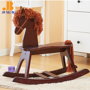 Jiabao troyano madera maciza hobbyhorse caballo mecedora para niños mano pulido muebles - Product Image 3