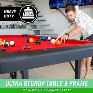 新しいモダンな最も安い折りたたみ式6フィート7フィート8フィート9フィートスヌーカープールテーブル屋内の新しい大人1.93メートル折りたたみ式ビリヤードビリヤード台 - Product Image 5