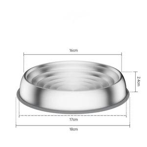 Bols pour animaux de compagnie en acier inoxydable 304 pour chiens de petite et moyenne taille, texture ondulée arrondie, bol pour nourriture et <span class=keywords><strong>eau</strong></span> pour chats et chiens, produits ODM - Product Image 6