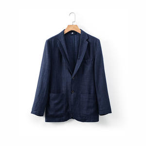 <span class=keywords><strong>Blazer</strong></span> personnalisé pour hommes, 2022 <span class=keywords><strong>lin</strong></span>, de haute qualité, printemps et été, 100% - Product Image 3