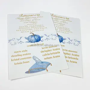 2024 benutzerdefinierte Geburtstagskarten luxuriös personalisiert Quinceanera Einladungen einzigartige Quinceanera Einladungskarte für Parteien