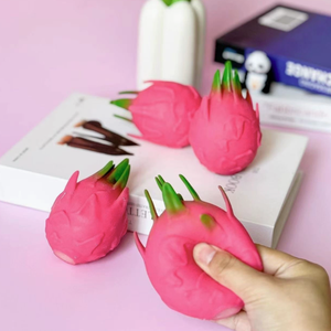 Cadeau promotionnel personnalisé, balle anti-stress à remontée lente, anti-anxiété, en mousse PU souple, jouet sensoriel en forme de fruit du dragon - Product Image 2