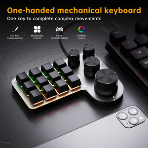 12 phím 4 knobs 16 phím 3 knobs lập trình tùy chỉnh <span class=keywords><strong>macro</strong></span> Bàn Phím Có Dây BT 2.4GHz không dây RGB Bàn phím - Product Image 4