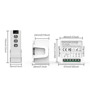 SIXWGH Tuya Wifi RF433 10A Módulo de Interruptor Inteligente para Persianas, Mini Controlador Oculto DIY para Cortinas y Persianas, Compatible con <span class=keywords><strong>Alexa</strong></span> y Google Home - Product Image 5