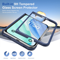 Étui de téléphone pliable magnétique en PC mat avec protection intégrale 360° pour iPhone Duo Fold