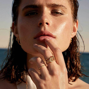 Gemnel Fine jewelry 925 <span class=keywords><strong>anelli</strong></span> <span class=keywords><strong>in</strong></span> <span class=keywords><strong>argento</strong></span> sterling 18k placcato oro classico speciale eternity Multi-anello di <span class=keywords><strong>anelli</strong></span> di diamanti per le donne - Product Image 2