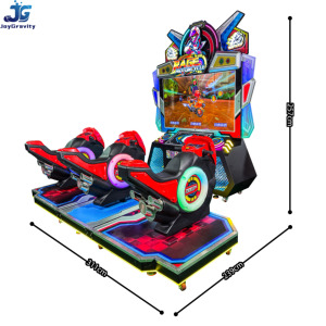 Simulador de Carreras de Motos Dinámico que Funciona con Monedas, Máquina de Juegos de Arcade para 3 Jugadores, para Centros de Entretenimiento - Product Image 4