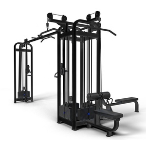 DGZ7001 Máquina de Gimnasio Multifuncional para <span class=keywords><strong>Fitness</strong></span>, Equipo de Ejercicio de 5 Estaciones con Carga de Pesas, Máquina de Gimnasio Tipo Jungle Gym de 5 Torres - Product Image 1