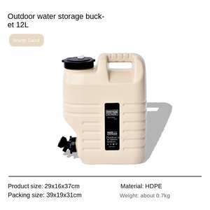 Seau <span class=keywords><strong>de</strong></span> stockage d'eau en plastique écologique <span class=keywords><strong>de</strong></span> qualité alimentaire 12L/18L pour le <span class=keywords><strong>camping</strong></span>, brise-eau <span class=keywords><strong>de</strong></span> coffre <span class=keywords><strong>de</strong></span> voiture portable - Product Image 6