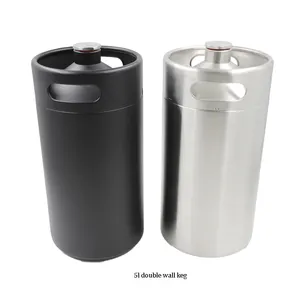 Nouveau fût <span class=keywords><strong>de</strong></span> bière sous vide à double paroi 64oz 128oz 5l tonneau <span class=keywords><strong>de</strong></span> vin personnalisé en acier inoxydable - Product Image 3