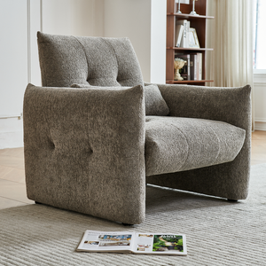 Canapé d'angle moderne en tissu velours, cadre en bois, fauteuil rembourré pour appartement, hôtel, chambre à coucher, salon - Product Image 6