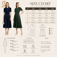 Robe mini trapèze personnalisée bleu marine unie à col polo en maille côtelée pour femme, avec corsage en maille côtelée, jupe plissée, manches courtes et bordure contrastante