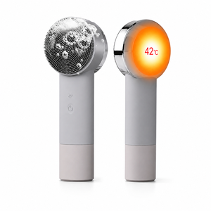 Heated Silicone Face Scrubber 42℃ Constant Temperature <b>Lead</b>-in Brush for Maximum Skin Care Absorption - Product Image 1