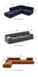 <span class=keywords><strong>3</strong></span>-zits Moderne Vierkante Gecomprimeerde Bankstel Met Vacuüm Sponsvulling Met Bekleding Van De Slaapbank - Product Image 2