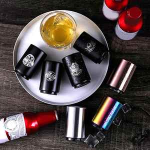 Portable Stainless Steel Bottle Opener Magnetic Automatic Beer and Wine Opener Modern Bar Tools Bier Flesopener - Product Image 2