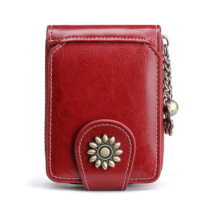 High Quality Mini Cosmetic Pouch Women Makeup Bag with Mirror Cute genuine leather Bag for Storage Lipstick Toiletry case