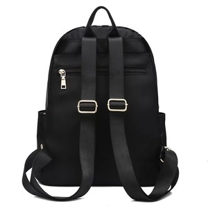 Mochila Negra Impermeable para Mujer, Moderna, para Uso Diario, Viajes, Escuela, Fin de Semana - Product Image 4