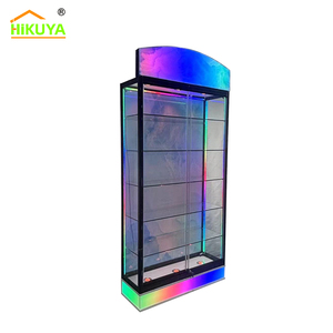 New Design Smoke Store <b>Case</b> 5 Glass Shelves <b>Wall</b> Cabinet Glassware <b>Display</b> Shop Furniture Cabinets Glass Showcase - Product Image 2