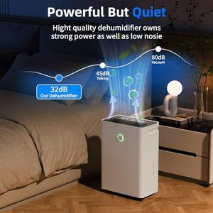 Máy hút ẩm Cosmart Air 12L/ngày, hẹn giờ 24 giờ, tự động rã đông, thoát nước liên tục, kiểm soát độ ẩm cho phòng ngủ lớn - Product Image 6