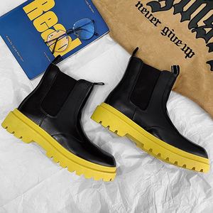 รองเท้าบูทหนังแฟชั่นฤดูใบไม้ร่วงและฤดูหนาวล่าสุดสำหรับผู้ชาย - Product Image 6