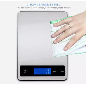 बहुक्रिया 5Kg <span class=keywords><strong>5000G</strong></span> 11Lb खाद्य वजन पोषण इलेक्ट्रॉनिक डिजिटल वजन रसोई पैमाने पर - Product Image 4