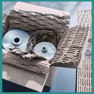 Zero Plastic Packaging System Recycelbare Altpapier boxen Schneid karton Perforatoren Maschinen wellpappe schredder