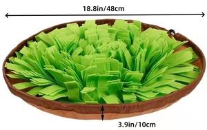 Alfombra de olfateo para perros, juego de comida, rompecabezas, alfombra de trabajo olfativo, patrón sólido, ecológica, transpirable y sostenible - Product Image 6