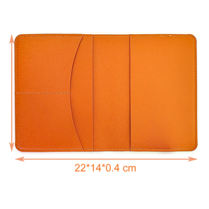 Vente en gros d'usine, couverture de passeport en cuir PU personnalisée, style simple, porte-cartes - Product Image 2