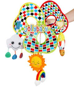 JOLLYBABY personalizzato fatto a mano decorazione per la scuola materna letto appeso giocattoli morbidi nuvola palloncino ad aria calda lettino per bambino feltro Mobile direttamente dalla fabbrica - Product Image 5
