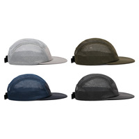 Gorra de Golf Deportiva de 5 Paneles, de Malla de Nailon, con Logotipo Bordado en 3D Personalizado, Ligera, Suave y sin Estructura, para Campamento y Actividades al Aire Libre, Venta al Por Mayor