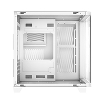 AntarcChill Custom Gaming PC Computer Case Bag Mid Tower Micro ATX Case Curved Tempered Glass Front and Side Panel Pc Cabinet