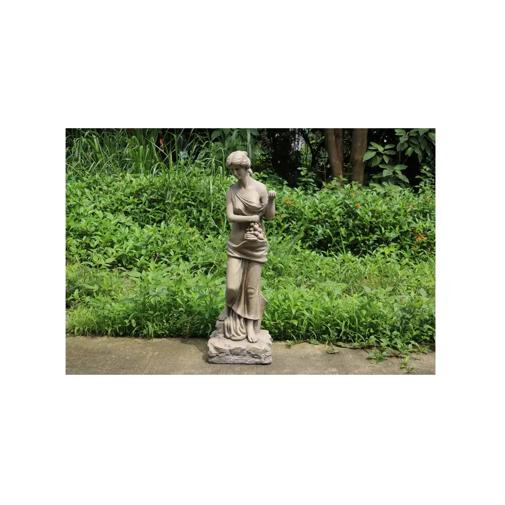 Concrete Garden Statue Attractive Price New Type Home White Lady Abstract Concrete Garden Statue