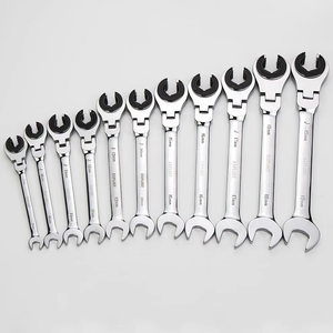 <span class=keywords><strong>Clé</strong></span> à molette combinée à tête flexible, à 72 dents, à cliquet, pour travaux lourds, en CRV, pour tuyaux d'huile - Product Image 1