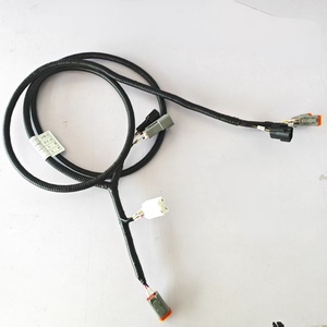 Harness Kabel Rangka Excavator Konduktor Tembaga Isolasi Karet & PVC Berperingkat IP66 Konektor JST - Product Image 1