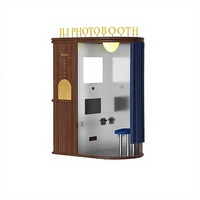 Machine photobooth JLJRetro avec imprimante, style vintage, kiosque en libre-service pour fêtes, événements, centres commerciaux