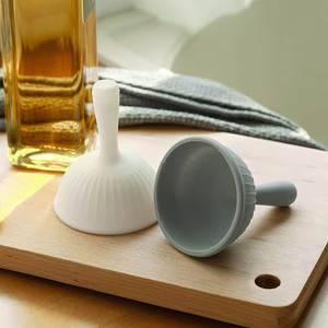 Entonnoir en silicone écologique à large ouverture, grand diamètre, portable et pliable, pour verser huile, lait en poudre, haricots – Outil de cuisine - Product Image 3