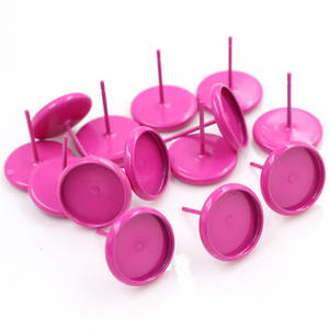 <span class=keywords><strong>Boucles</strong></span> <span class=keywords><strong>d</strong></span>'<span class=keywords><strong>oreilles</strong></span> en acier inoxydable avec <span class=keywords><strong>cabochon</strong></span>,lunette ronde et plate,base de plateau vierge <span class=keywords><strong>pour</strong></span> la fabrication de bijoux - Product Image 6