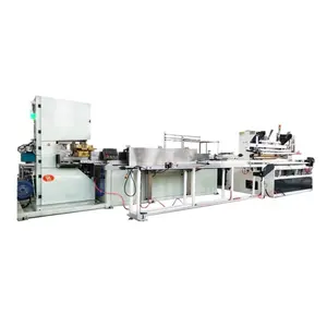 Fully automatic jumbo toilet rolling paper band saw cutter JRT toilet tissue slitting and rewinding lamination machine