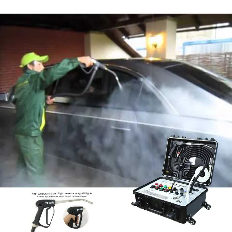 Umwelt freundliche Auto Portable 30S Rapid Spray Jet Gun Hochdruck dampf einstellbare nasse trockene mobile Auto waschanlage mit 2 Relais