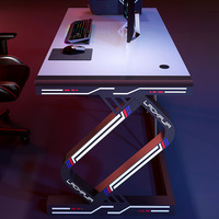 Table RGB longue, ensemble facile à assembler, pour les jeux en gros,
