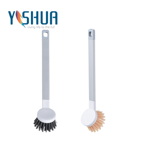 Cepillo para Ollas con Mango <span class=keywords><strong>de</strong></span> <span class=keywords><strong>Aluminio</strong></span> y Cerdas Antibacterianas para una Limpieza <span class=keywords><strong>de</strong></span> Cocina Duradera y Eficaz, y Eliminación <span class=keywords><strong>de</strong></span> Manchas - Product Image 1