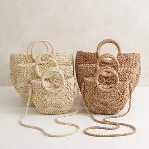 <span class=keywords><strong>Sac</strong></span> de plage demi-lune en <span class=keywords><strong>corde</strong></span> de papier tressée pour femme, <span class=keywords><strong>sac</strong></span> à bandoulière, <span class=keywords><strong>sac</strong></span> à <span class=keywords><strong>main</strong></span>, vente en gros - Product Image 1