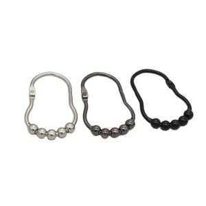 <b>Shower</b> Curtain Hook 12pcs Curtain Hooks Metal <b>Shower</b> Curtain Splash Clip - Product Image 2